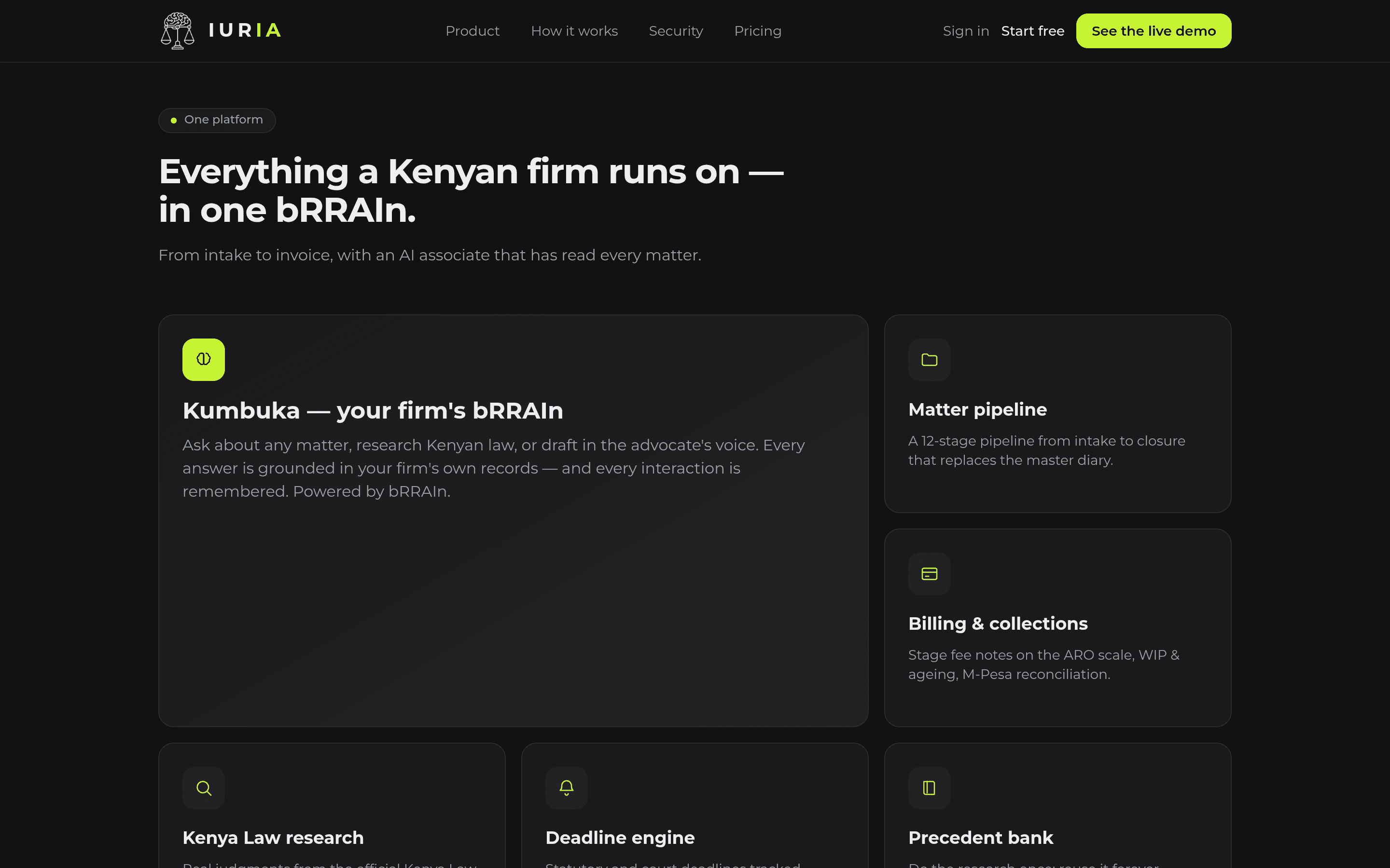 IURIA — Legal Practice OS — 1